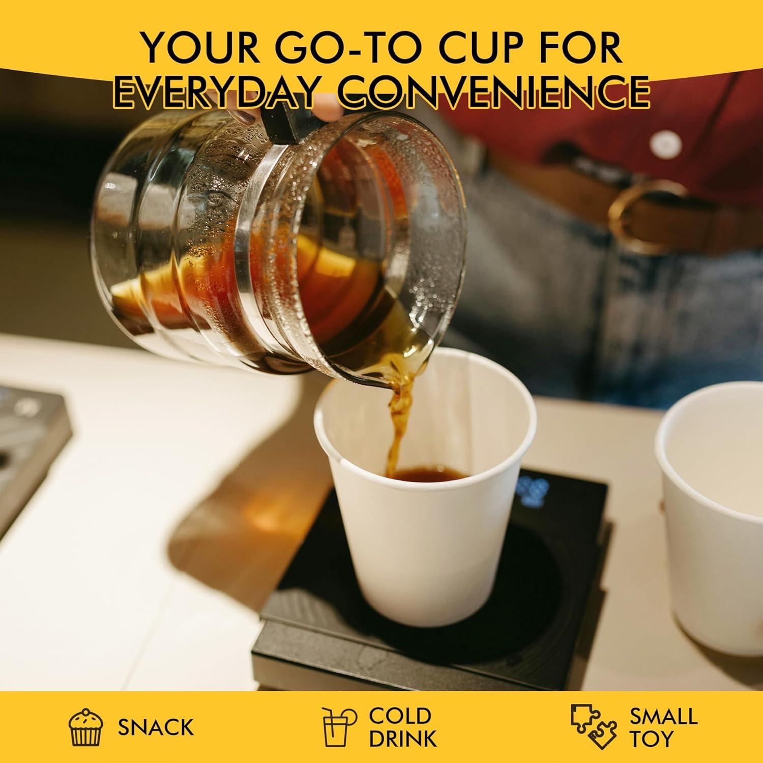 imageRACETOP 100 pack Disposable Coffee Cups with Lids 12 oz Hot Paper Cups with Lids To Go Cup with Lid16 ozlidssleeves 500 pcs